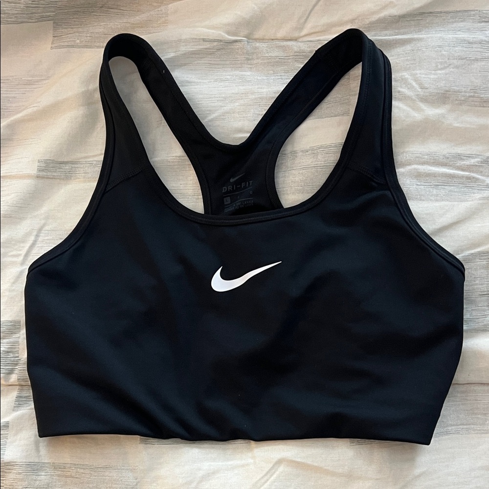 Nike Women's Black Sports Bra - size L